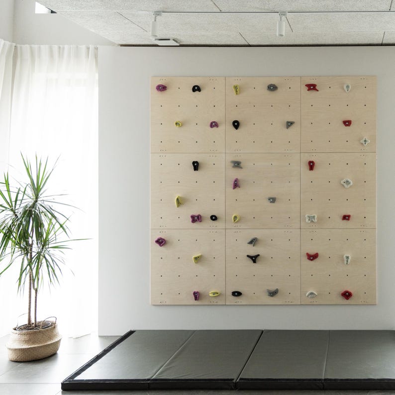 ✨Kids Indoor Climbing Wall Panel Kit🎈: Plywood Rock Climbing & kids toys🎨