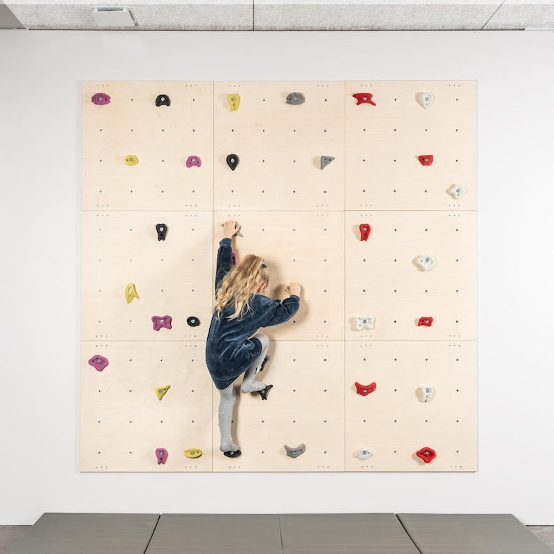 ✨Kids Indoor Climbing Wall Panel Kit🎈: Plywood Rock Climbing & kids toys🎨